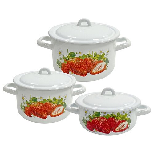 Набор 3 кастрюль - 1,45 л, 2,9 л, 4,3 л 