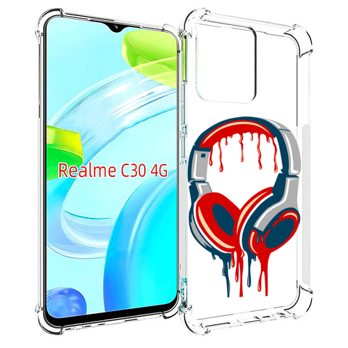 Чехол MyPads не делай громко для Realme C30 4G / Narzo 50i Prime задняя-панель-накладка-бампер чехол mypads парень не промах для realme c30 4g narzo 50i prime задняя панель накладка бампер