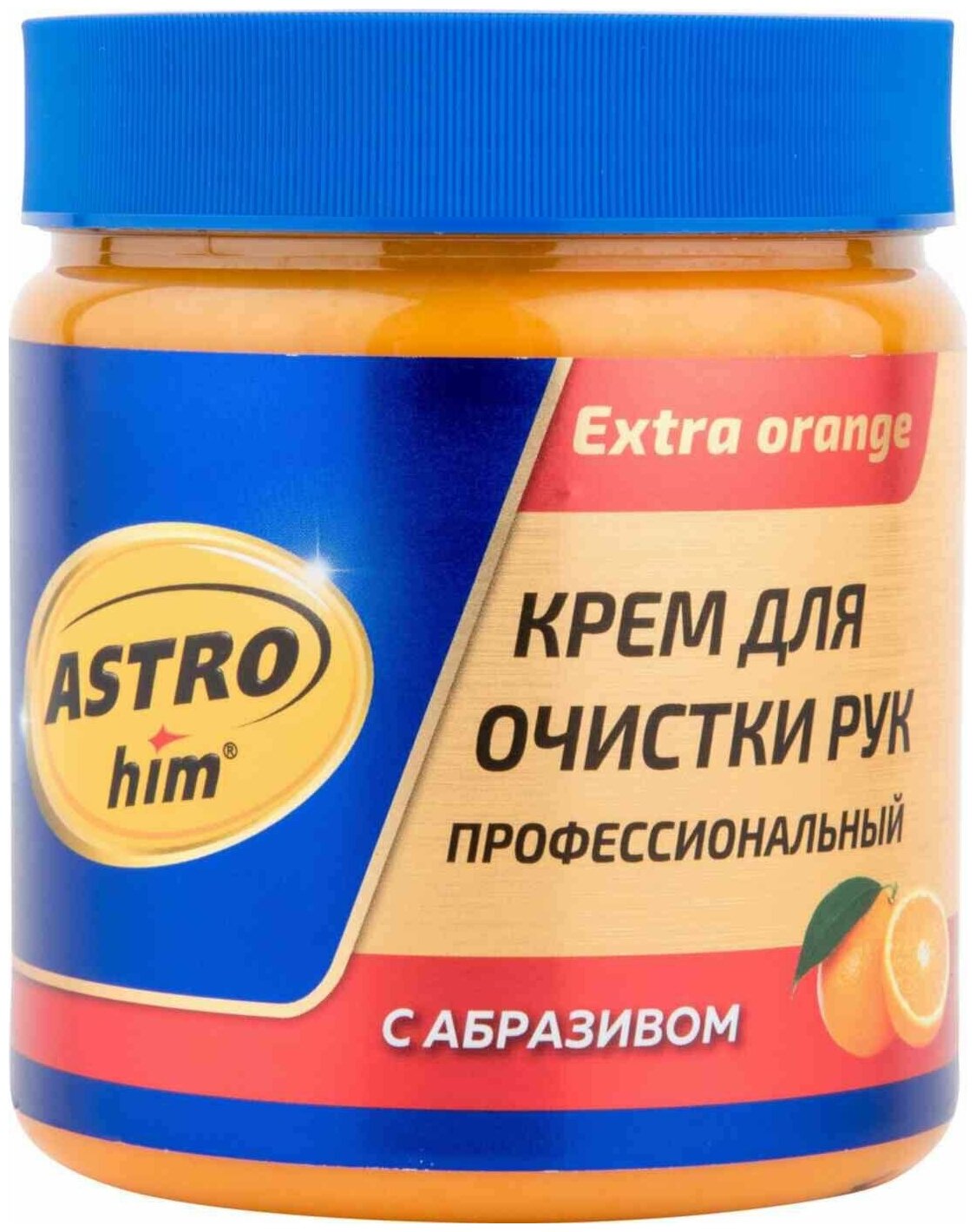 очиститель рук 460мл, крем с абразивом апельсин астрохим ac-217 ABRO - фото №3