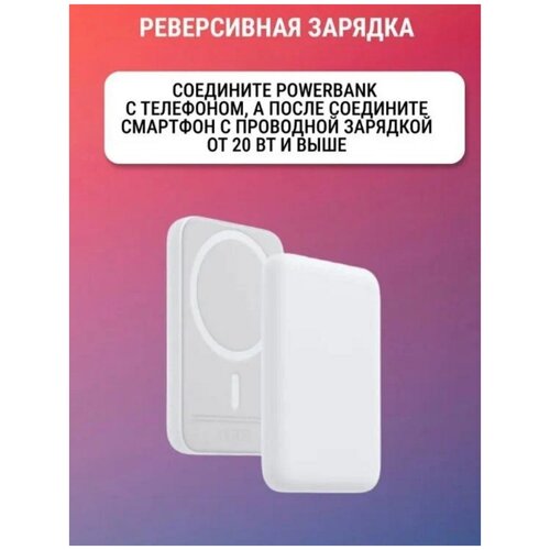 Внешний аккумулятор MagSafe Battery Pack Внешний магнитный пауэрбанк Беспроводная зарядка MagSafe 89000₽