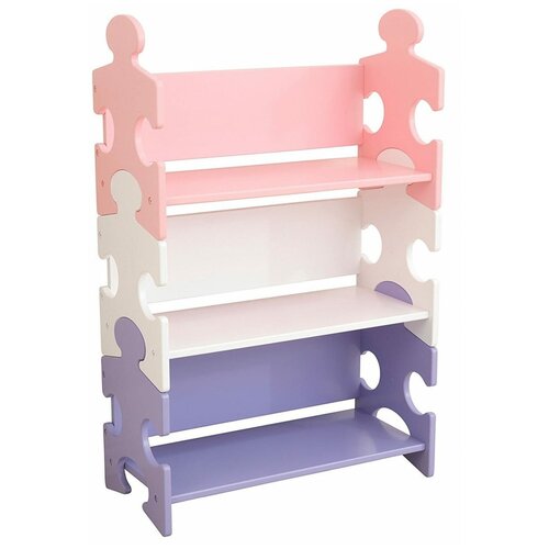 Система хранения KidKraft Пазл пастель Puzzle Bookshelf - Pastel