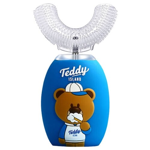 Детская электрическая зубная щетка Teddy cистема отбеливания массаж десен Xparkle Teddy синяя 315000₽