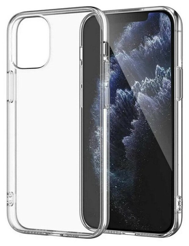 Силиконовый чехол - накладка для Apple Iphone 13 Pro прозрачный
