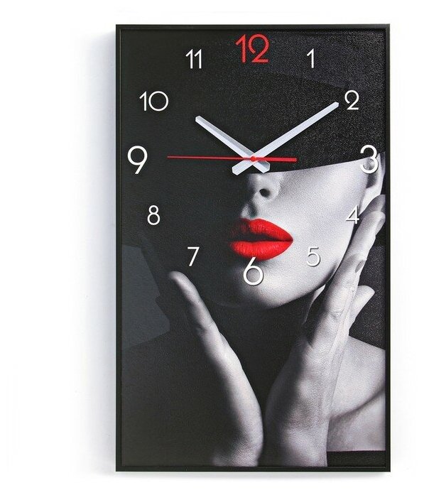 TIMEBOX Часы-картина настенные, интерьерные "Девушка", плавный ход, 57 х 35 х 4 см