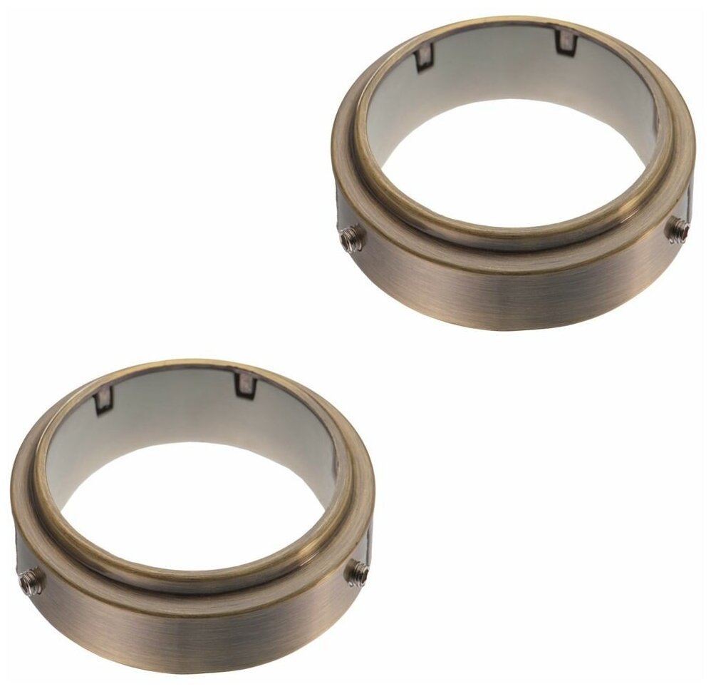 Крепежное кольцо для трубы диаметр 50 мм бронза (комплект 2 шт.) - фотография № 1