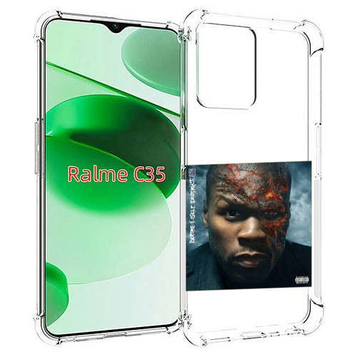 Чехол MyPads 50 Cent - Before I Self Destruct мужской для Realme C35 / Narzo 50A Prime задняя-панель-накладка-бампер