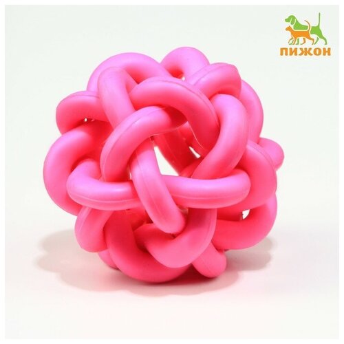 Игрушка резиновая Молекула с бубенчиком, 4 см, розовая 7673128 игрушка резиновая молекула с бубенчиком 4 см розовая 7673128