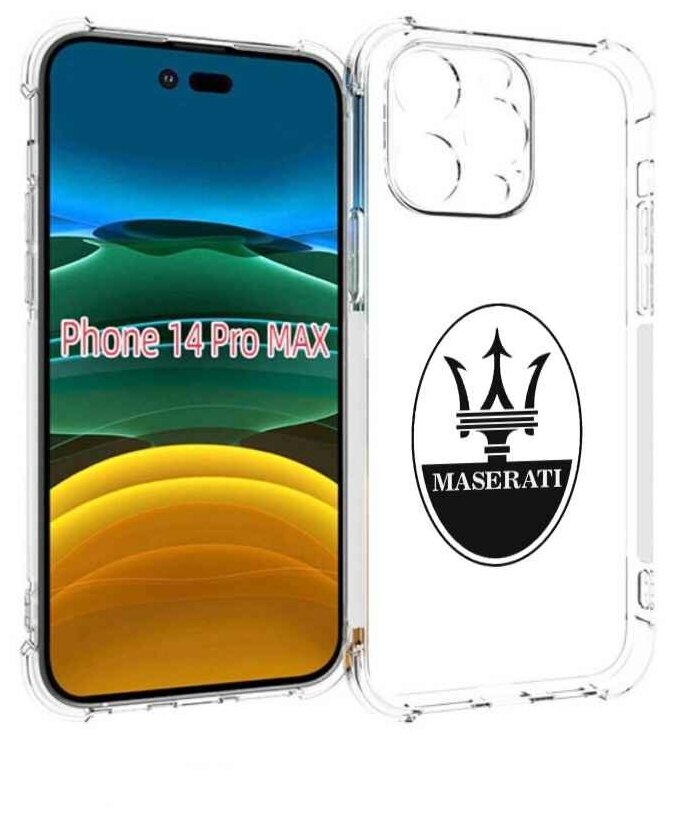Чехол MyPads maserati-мазерати-4 для iPhone 14 Pro Max задняя-панель-накладка-бампер