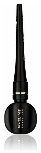 Eveline Водостойкая подводка для глаз CELEBRITIES EYELINER VINYL BLACK, 3мл