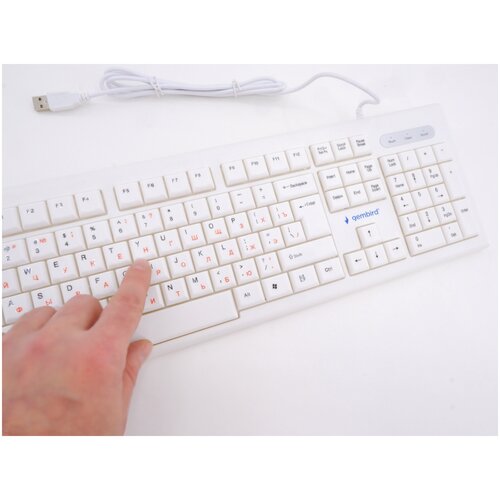 USB Клавиатура Gembird стандартная белая 69000₽