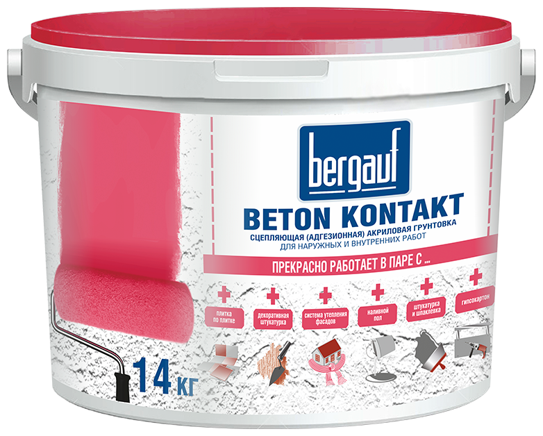  Bergauf Beton kontakt, 7 кг, розовый —  в интернет .