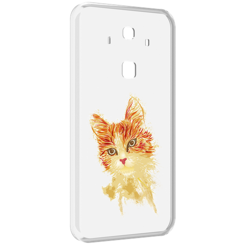 Чехол MyPads рыжий кот для Huawei Mate 10 Pro задняя-панель-накладка-бампер