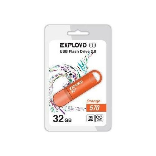 Флешка Exployd 32GB-570-оранжевый 32 Гб Orange флешка exployd 32gb 570 оранжевый 32 гб orange