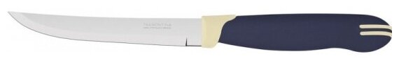 Набор ножей для стейка Tramontina Multicolor гладкий 12,5 см, 2 штуки