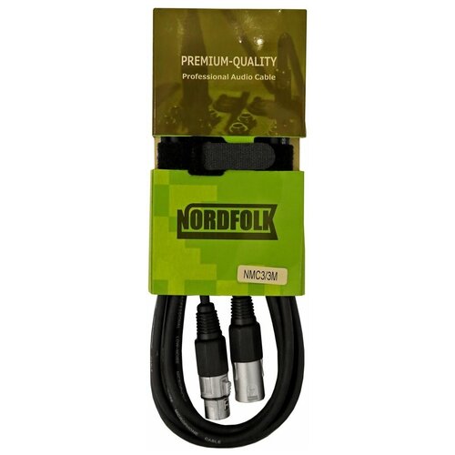 Микрофонный кабель NordFolk NMC9/1M длина 1 м XLR(F) -XLR(M) кабель микрофонный 3м nordfolk nmc3 3