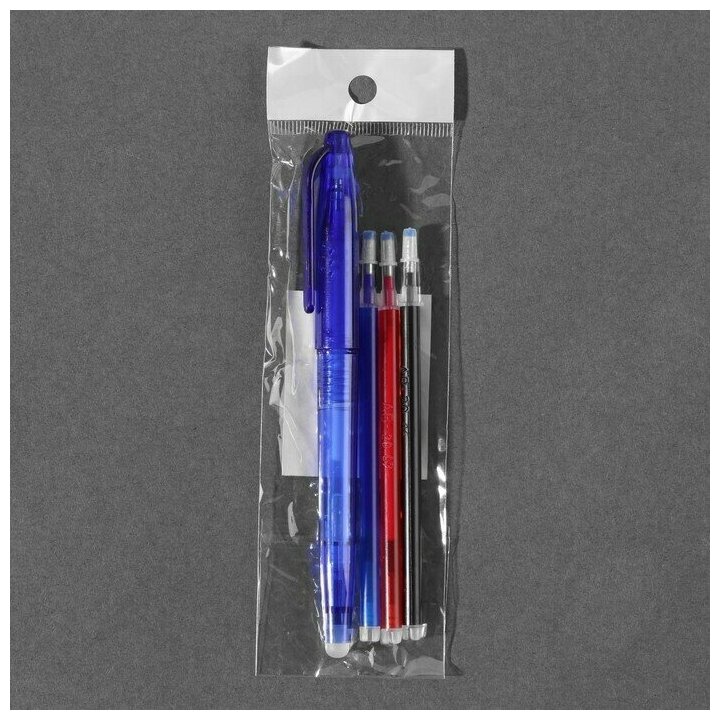 Ручка для ткани термоисчезающая с набором стержней 4 шт.