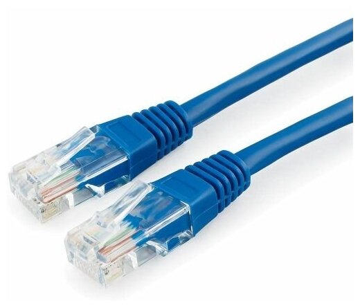 Патч-корд U/UTP 5e кат. 7.5м Filum FL-U5-C-7.5M-BL 26AWG(7x0.16 мм), кабель для интернета, чистая медь, PVC, синий