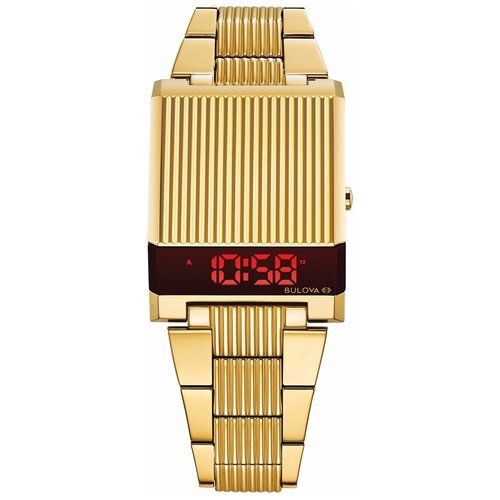 Наручные часы BULOVA Computron 97C110, золотой, черный