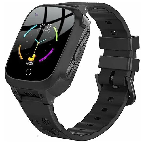 Детские умные часы с поддержкой Wi-Fi и GPS Смарт часы Часы для детей с видеозвонком и HD камерой Черные 411900₽