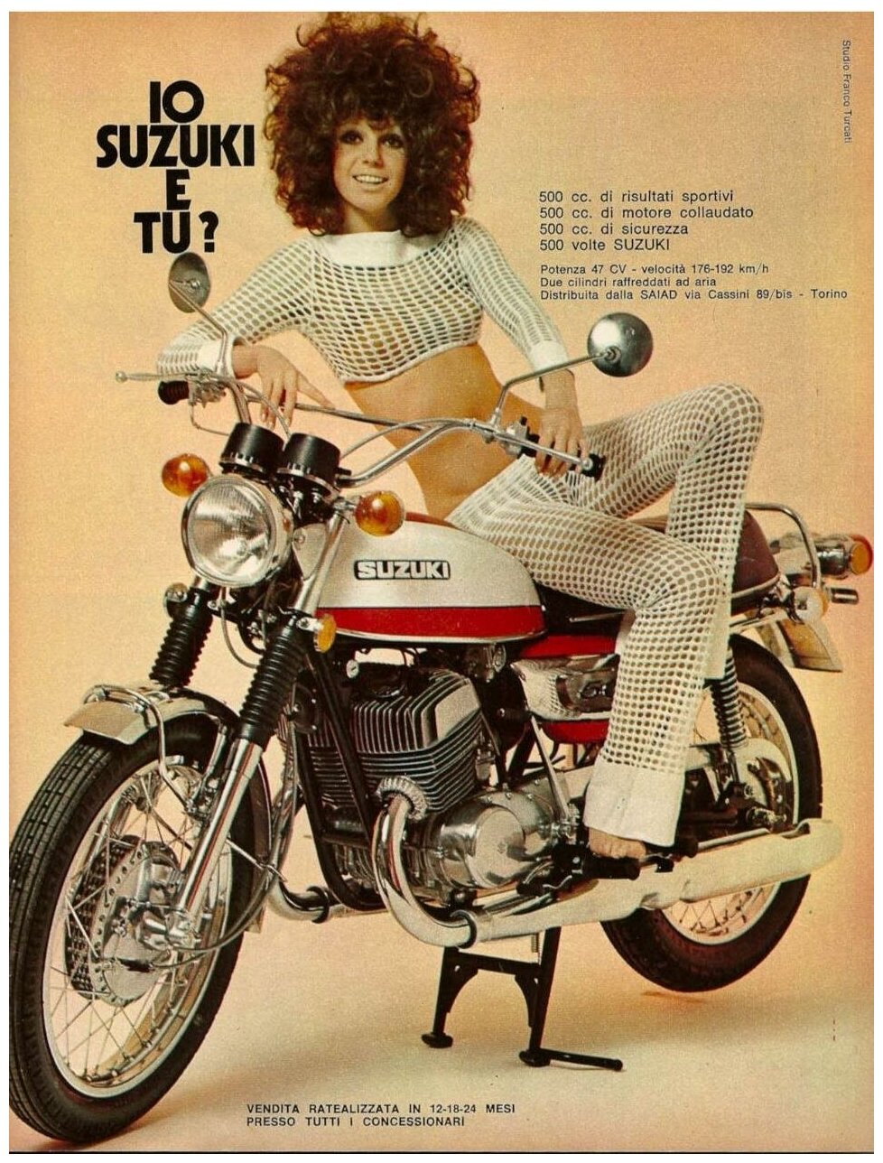 Постер / Плакат / Картина Мотоциклы - Мотоцикл Suzuki 60х90 см в подарочном тубусе