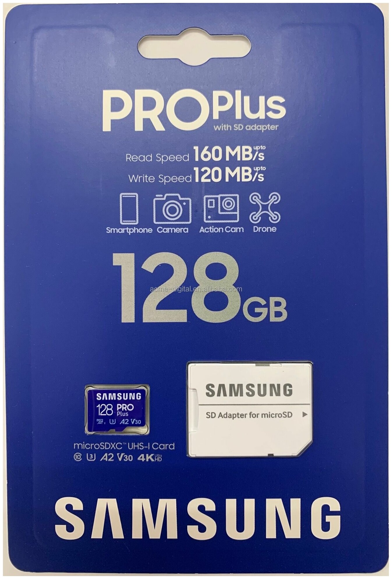 Карта памяти MicroSDXC 256GB Samsung PRO Plus U3 A2 V30 UHS-I + SD Adapter 160MB/s - фото №4