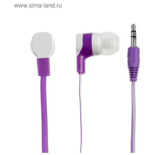 Наушники LuazON VBT 17 вакуумные плоский провод микс 33800₽