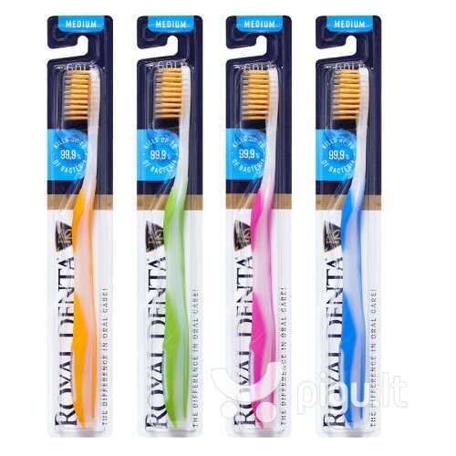 Royal Denta зубная щетка средней жесткости с наночастицами золота Gold Medium