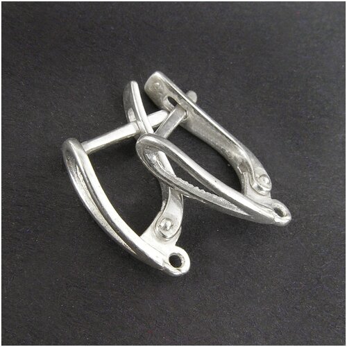 Швензы Empty Sterling Silver 14,5х4 мм (пара)