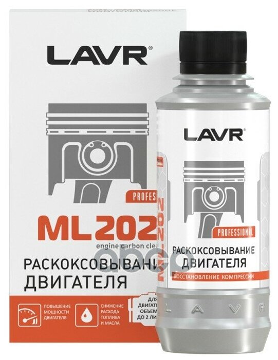 Раскоксовывание Двигателя Ml202, 185мл LAVRLN2502