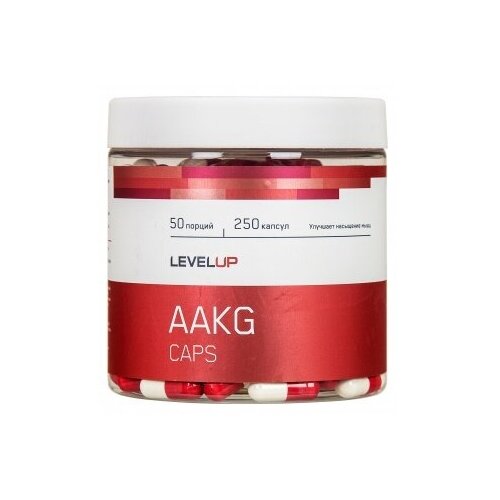 Аминокислота LevelUp AAKG Caps, нейтральный аминокислота aakg 150 g лайм
