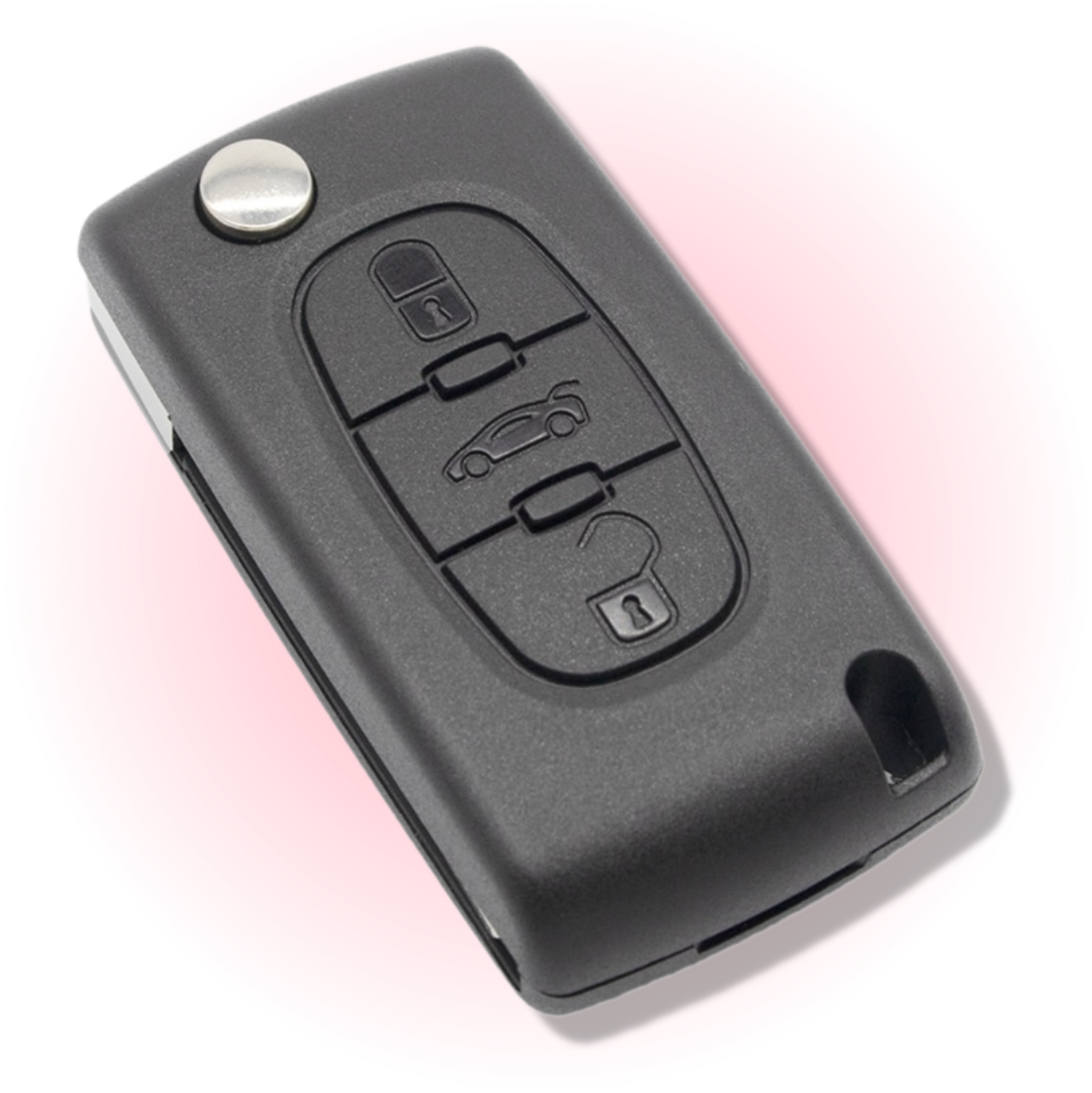 Корпус ключа зажигания для Ситроен корпус ключа для Citroen 3 кнопки батарейка на корпусе лезвие HU83