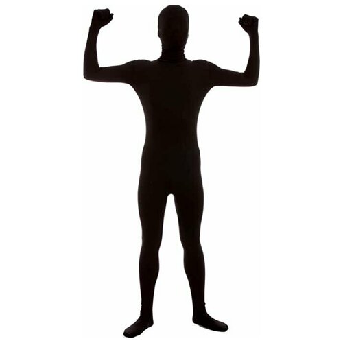 Костюм вторая кожа зентай (человек невидимка) на взрослого цвет черный, XL новинка костюм суперсемейного размера полноразмерный костюм для хэллоуина костюм зентай