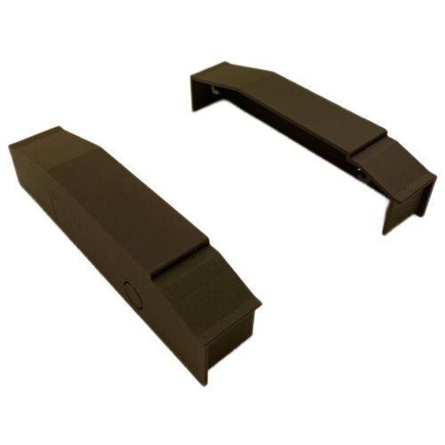 Торцевая крышка (комплект из 2-х штук) для Теплого плинтуса Mr.Tektum Modul темно-коричневый modul rasshireniya