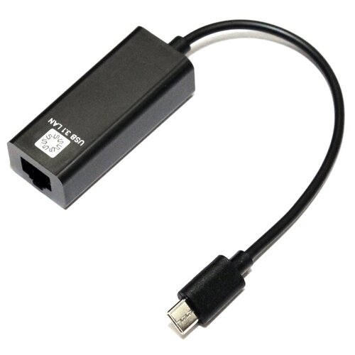 5bites UA3C-45-08BK Кабель-адаптер USB3.1 / RJ45 100MB / BLACK 5bites ua3c 45 07bk кабель адаптер usb3 1 rj45 1g black