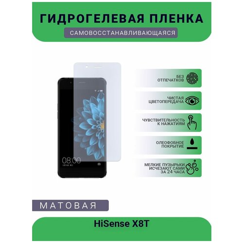Гидрогелевая защитная пленка для телефона HiSense X8T, матовая, противоударная, гибкое стекло, на дисплей