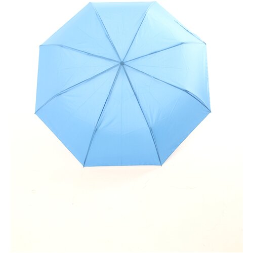 фото Зонт механика, 3 сложения, купол 100 см, 8 спиц, голубой, синий altromondo