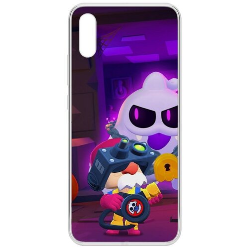 Силиконовый чехол / накладка Krutoff Clear Case Brawl Stars-Охотник за Скуиками Гэйл для Xiaomi Redmi 9A