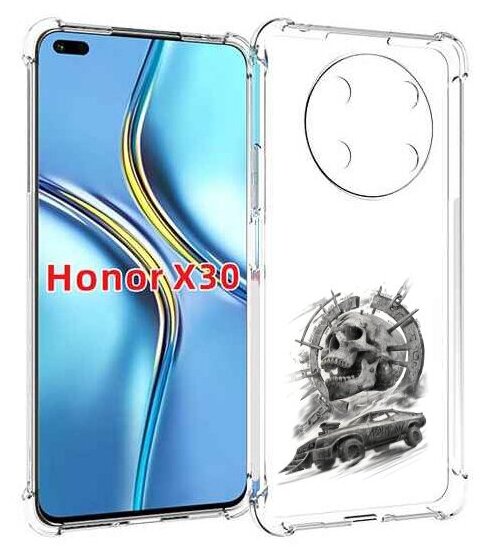 Чехол MyPads мед макс для Honor X30 / Magic4 Lite 5G задняя-панель-накладка-бампер