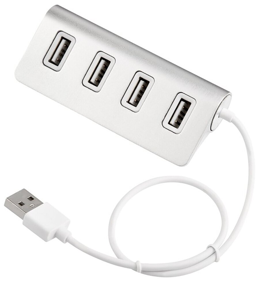 Хаб USB Rexant 4xUSB Silver 18-4106