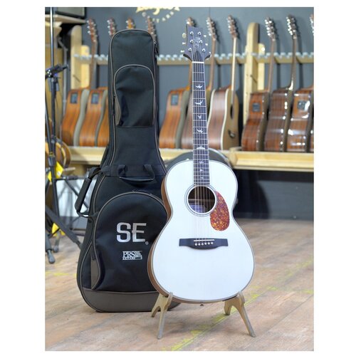 PRS SE P20E PARLOR W/PIEZO SATIN ANTIQUE WHITE - Электроакустическая гитара,с чехлом