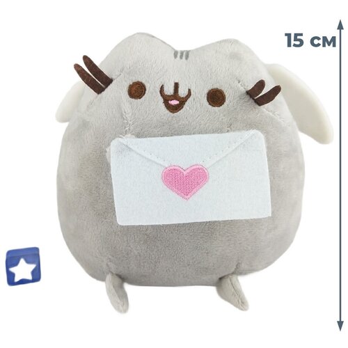 фото Мягкая игрушка влюбленный пушин с письмом pusheen (15 см) starfriend