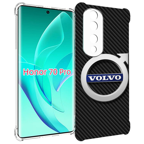 Чехол MyPads вольво volvo 3 для Honor 70 Pro / 70 Pro Plus задняя-панель-накладка-бампер