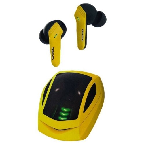 Беспроводные игровые наушники с микрофоном Tranyoo T-M18 желтые 281600₽