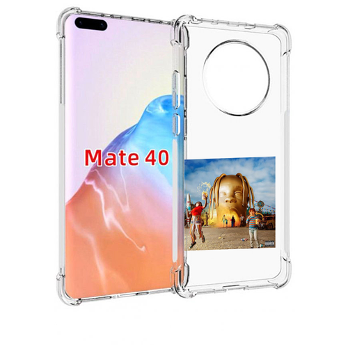 Чехол MyPads Travis Scott - Astroworld для Huawei Mate 40 / Mate 40E задняя-панель-накладка-бампер чехол mypads travis scott astroworld для huawei mate 10 pro задняя панель накладка бампер