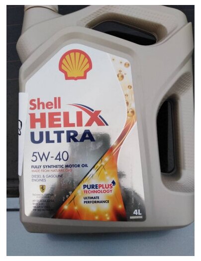 Синтетическое моторное масло SHELL Helix Ultra 5W-40 SP, 4 л, 3.7 кг, 1 шт