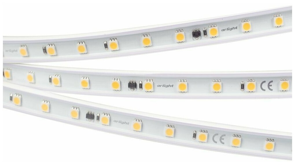 Светодиодная лента герметичная Arlight ARL-PV-B54-15.8 W/m 5mm Day White 10m - фото №1