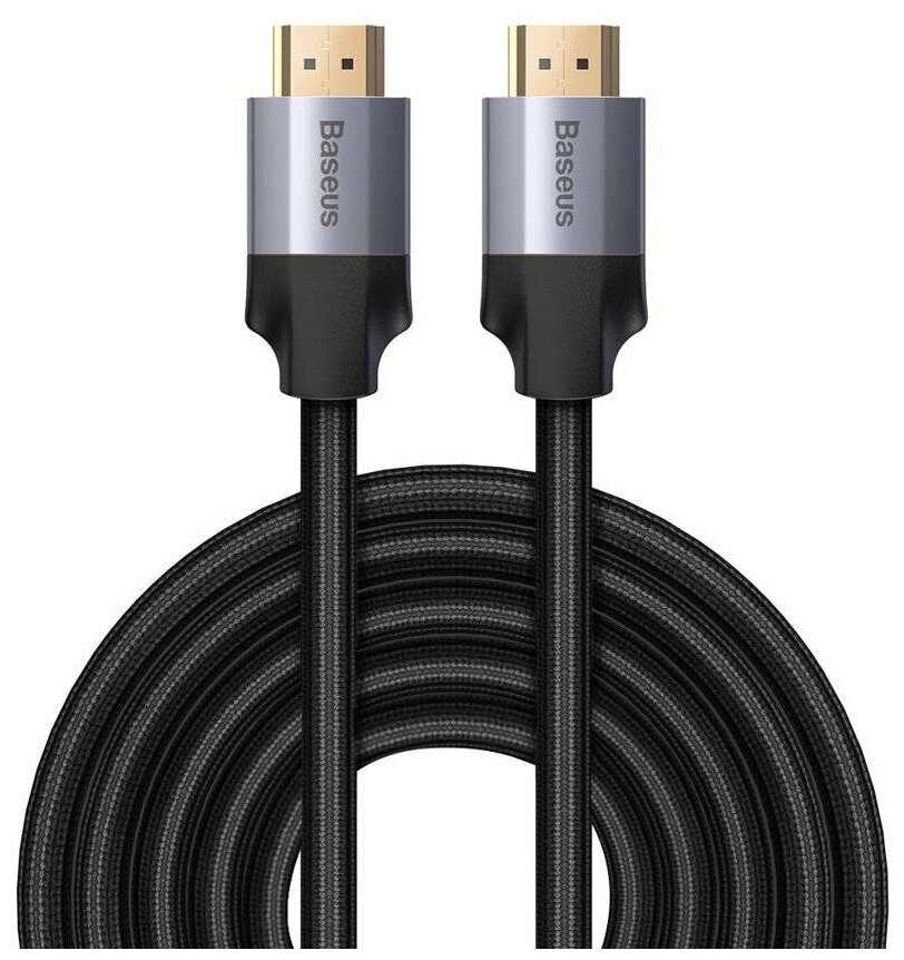 Кабель-переходник Baseus Enjoyment Series 4KHD Male To 4KHD Male Adapter Cable 5m Dark Gray (CAKSX-E0G)