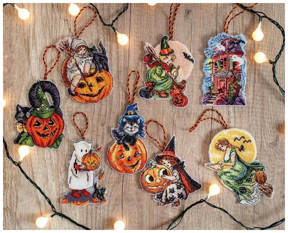 Набор для вышивания Letistitch "Halloween Toys Kit", 9x11 см