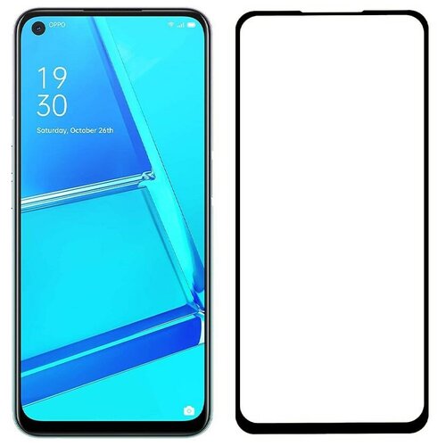 Стекло защитное Krutoff с полной проклейкой для OPPO A72/A72 5G черное