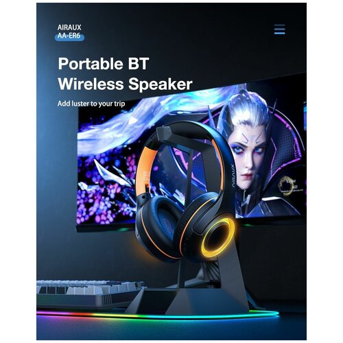 Беспроводные наушники BlitzWolf AirAux AA-ER6 Bluetooth V52 Wireless Headphones черный 312500₽